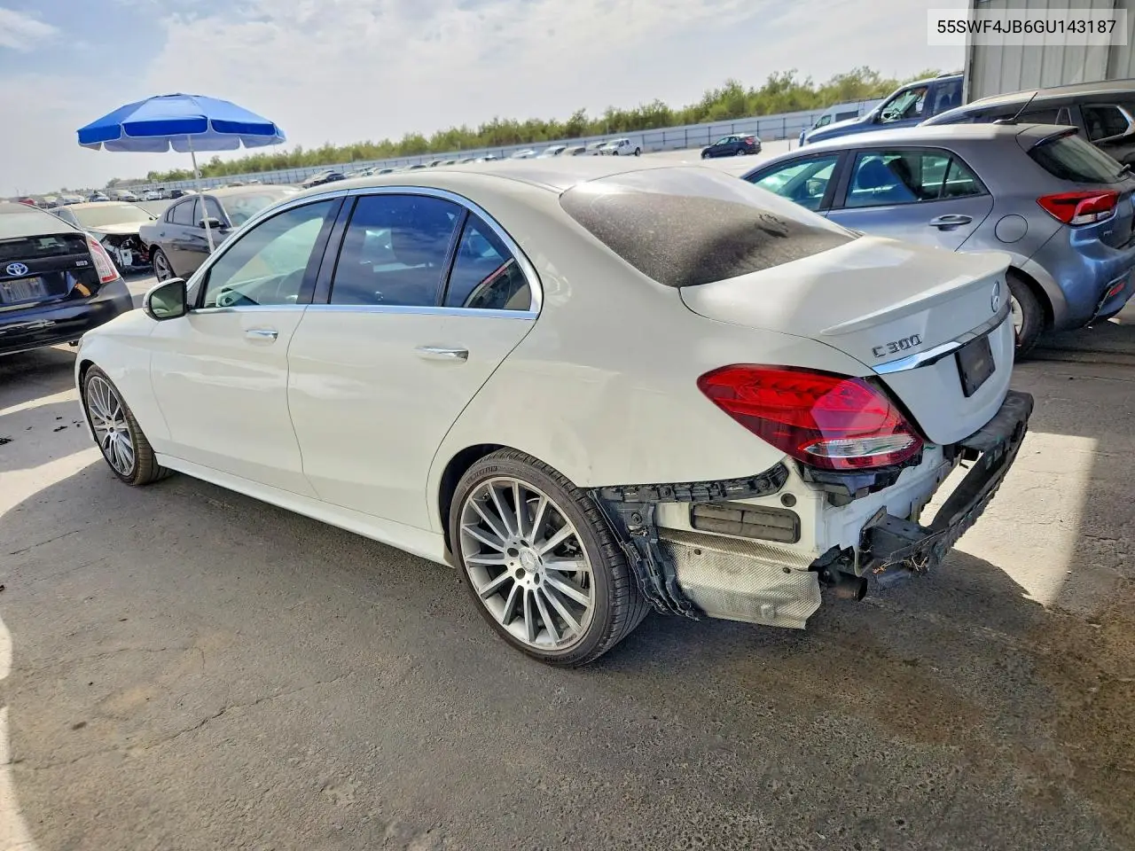 2016 MERCEDES C-KLASSE VIN 55SWF4JB6GU143187 — фото 2