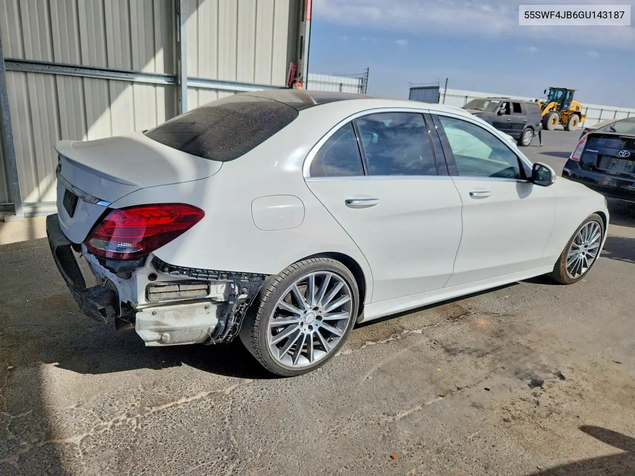 2016 MERCEDES C-KLASSE VIN 55SWF4JB6GU143187 — фото 3