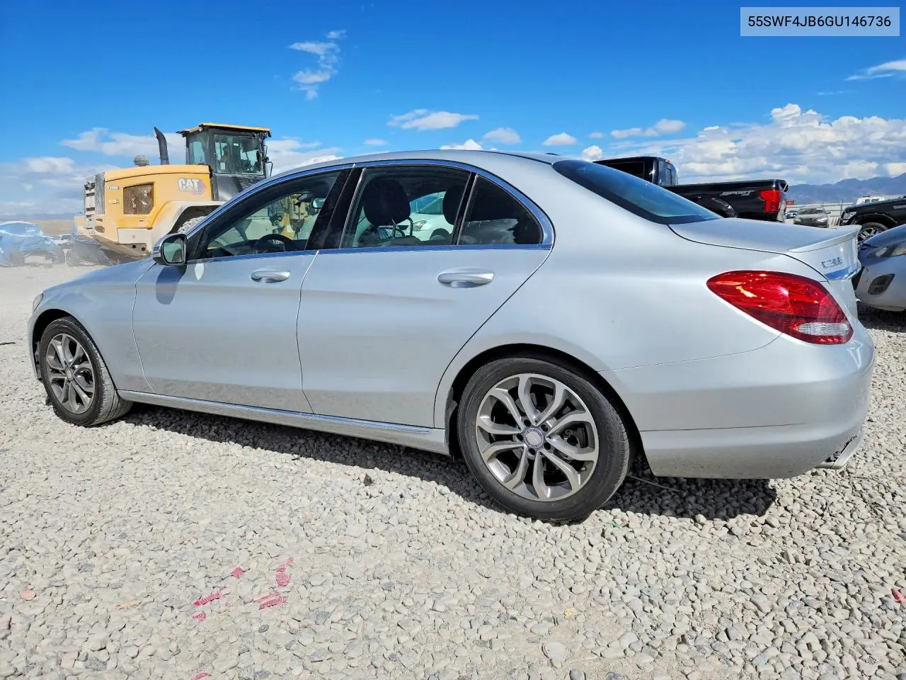 2016 MERCEDES C-KLASSE VIN 55SWF4JB6GU146736 — фото 2
