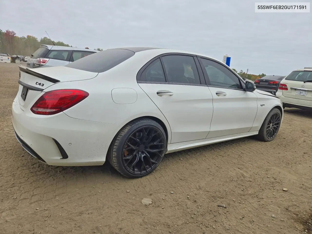 2016 MERCEDES C-KLASSE VIN 55SWF6EB2GU171591 — фото 3