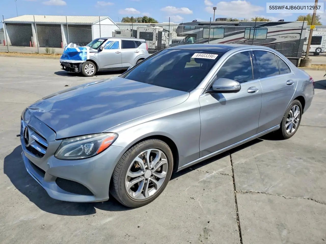 MERCEDES C-KLASSE 2016, VIN 55SWF4JB6GU112957