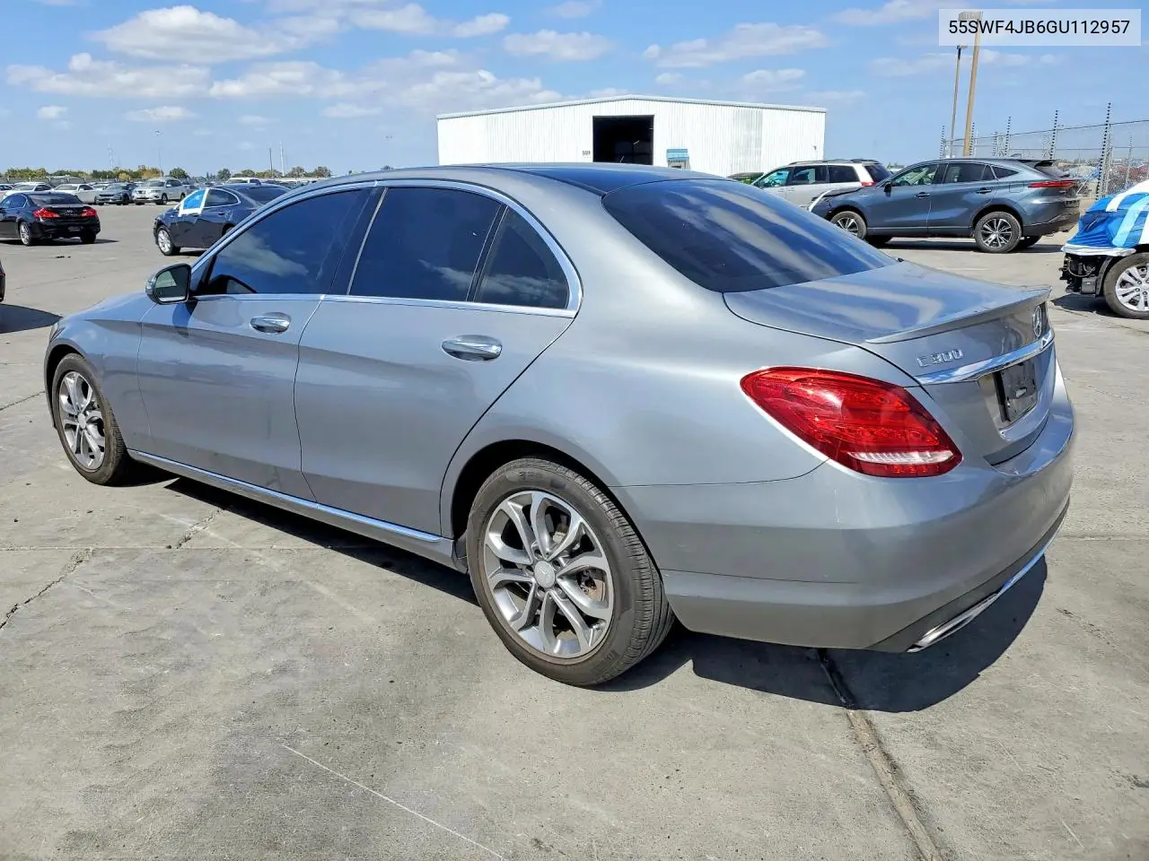 2016 MERCEDES C-KLASSE VIN 55SWF4JB6GU112957 — фото 2