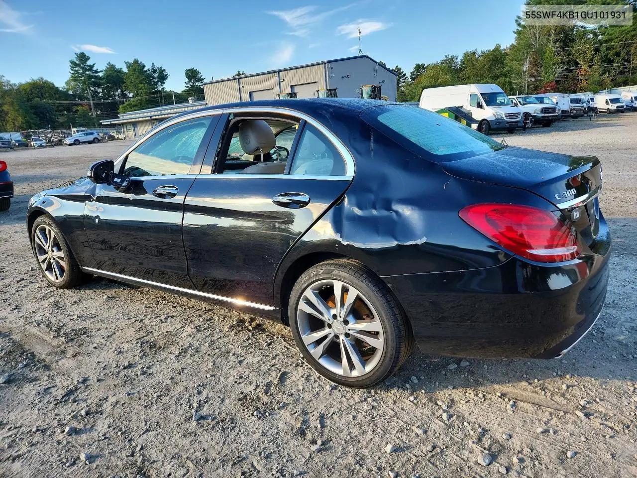 2016 MERCEDES C-KLASSE VIN 55SWF4KB1GU101931 — фото 2