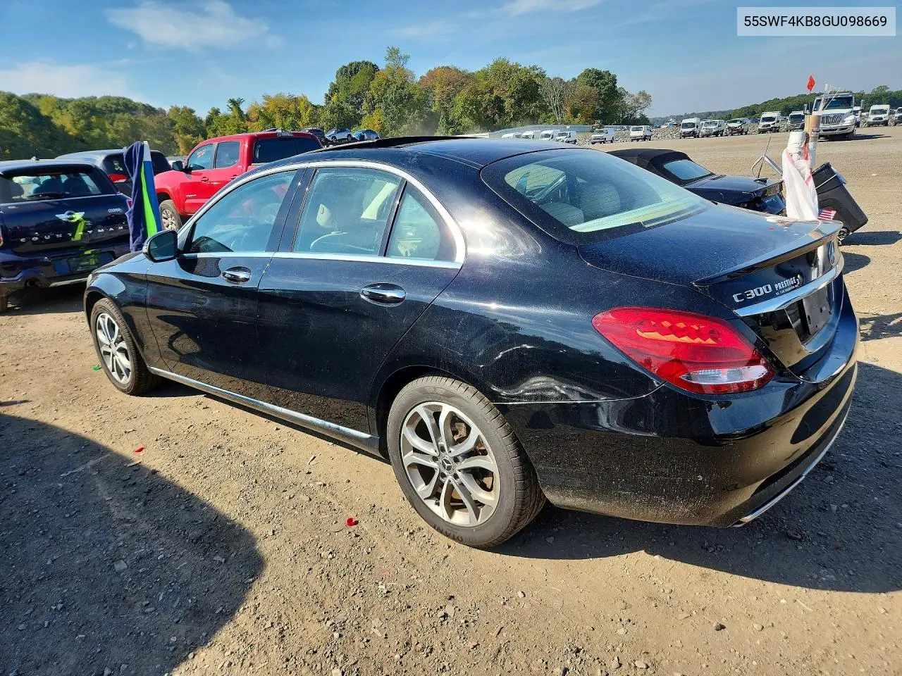 2016 MERCEDES C-KLASSE VIN 55SWF4KB8GU098669 — фото 2
