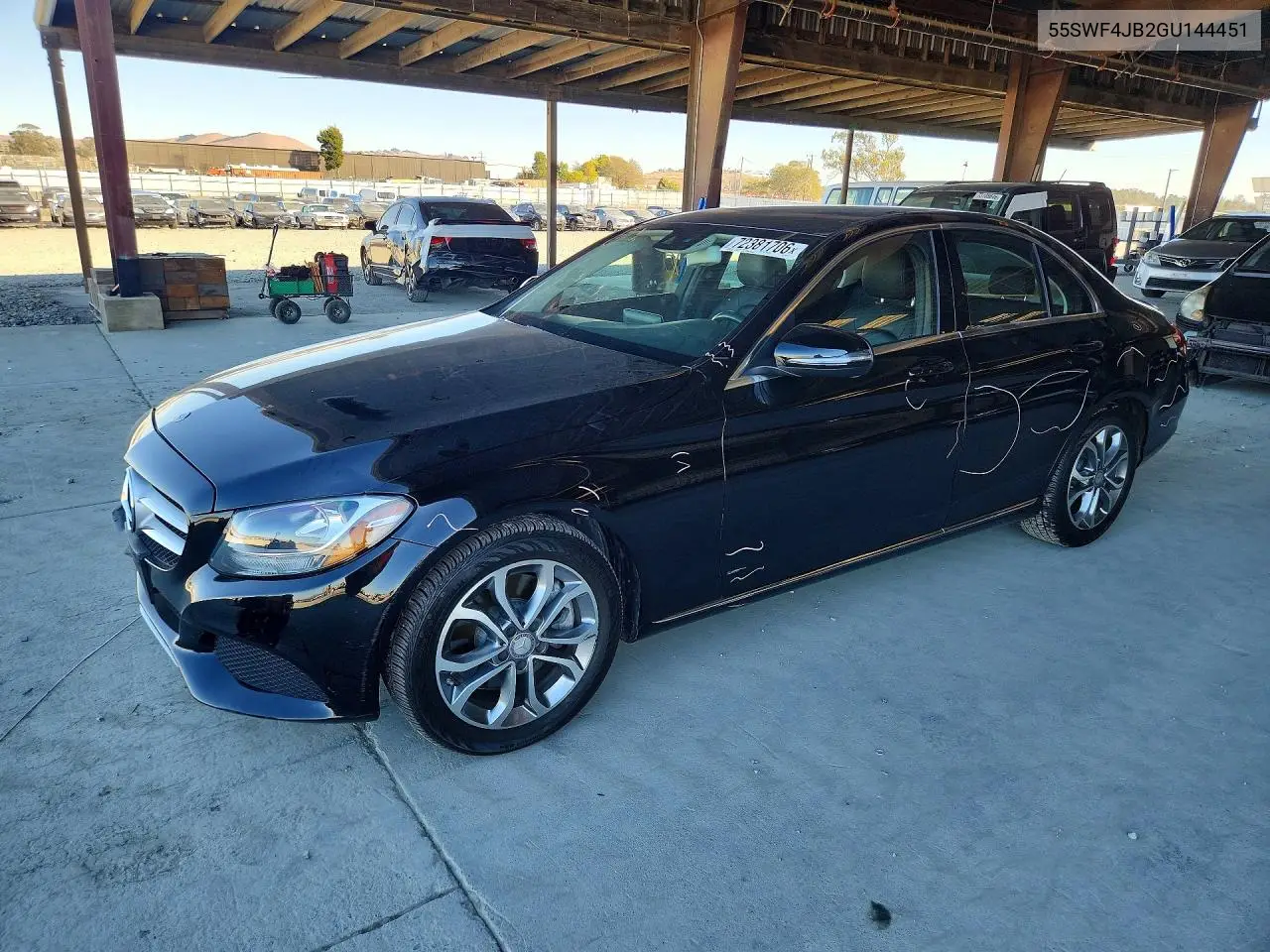 MERCEDES C-KLASSE 2016, VIN 55SWF4JB2GU144451