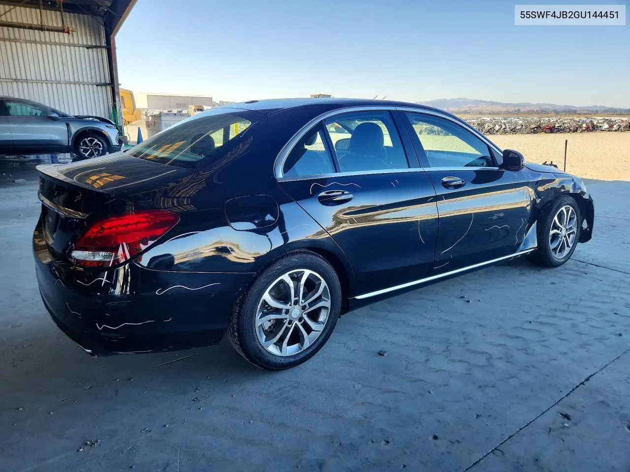 2016 MERCEDES C-KLASSE VIN 55SWF4JB2GU144451 — фото 3