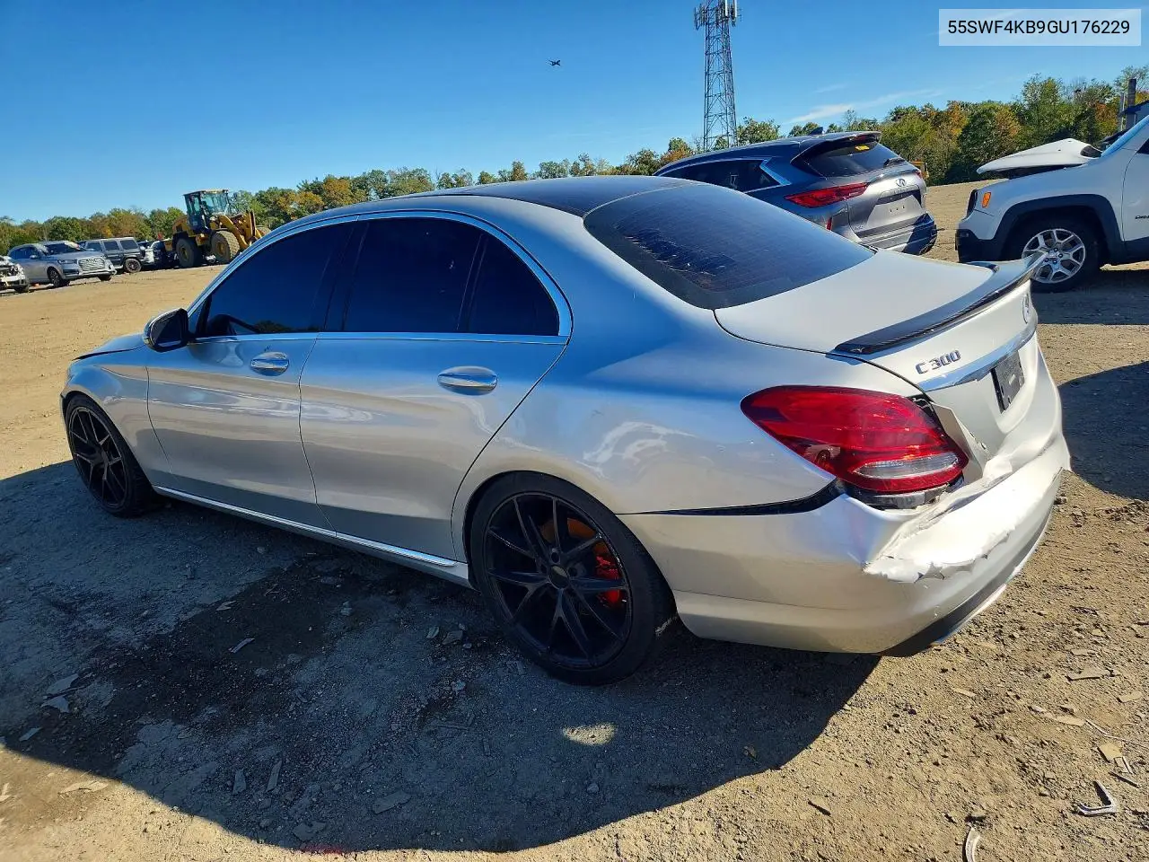 2016 MERCEDES C-KLASSE VIN 55SWF4KB9GU176229 — фото 2