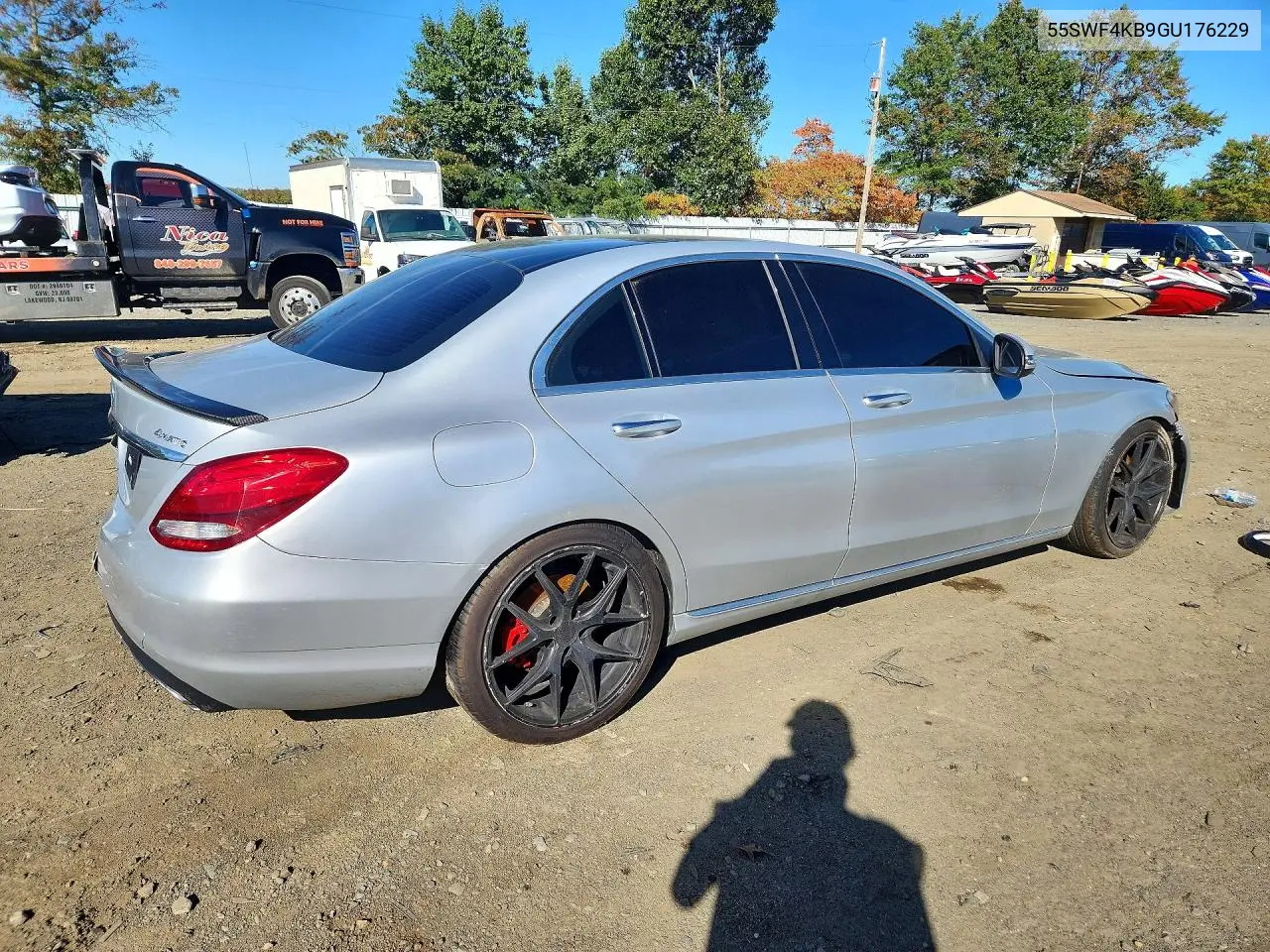 2016 MERCEDES C-KLASSE VIN 55SWF4KB9GU176229 — фото 3