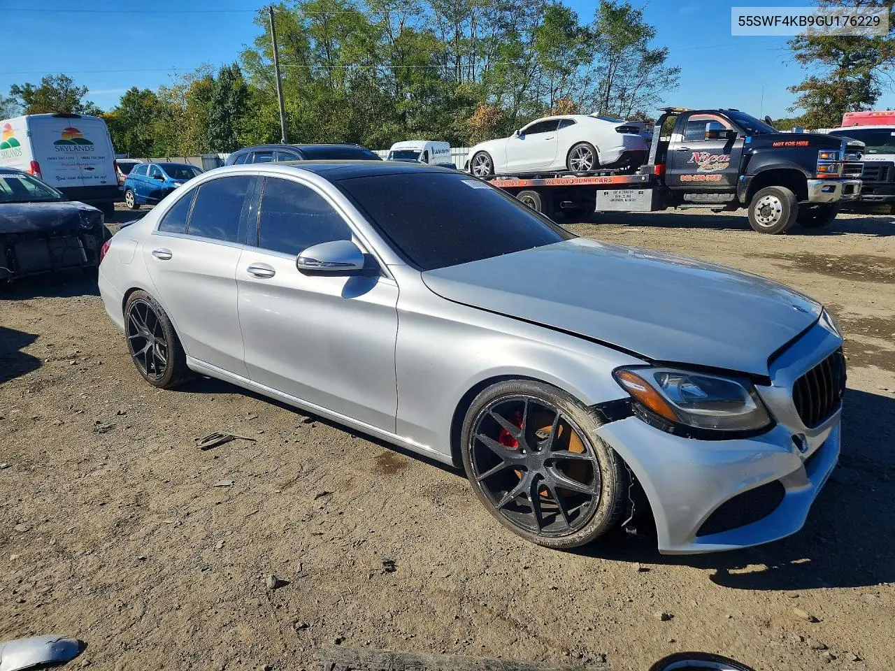 2016 MERCEDES C-KLASSE VIN 55SWF4KB9GU176229 — фото 4