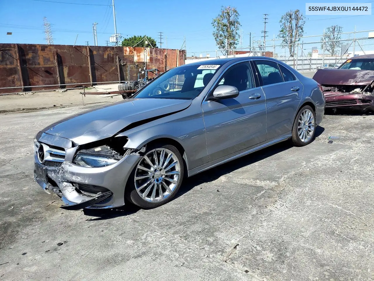 MERCEDES C-KLASSE 2016, VIN 55SWF4JBXGU144472