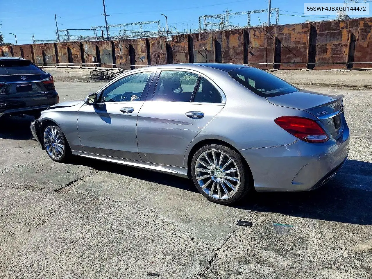 2016 MERCEDES C-KLASSE VIN 55SWF4JBXGU144472 — фото 2