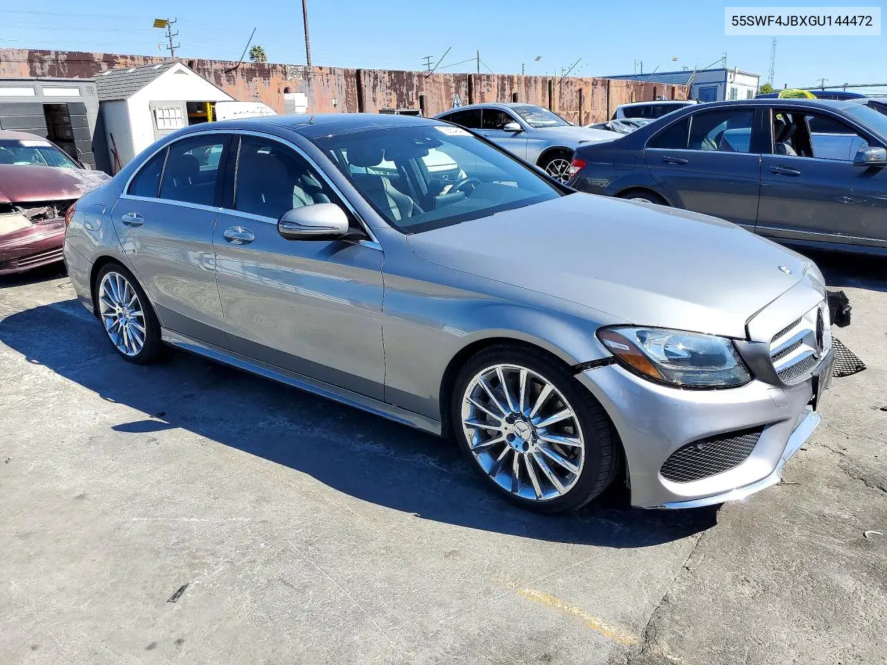 2016 MERCEDES C-KLASSE VIN 55SWF4JBXGU144472 — фото 4