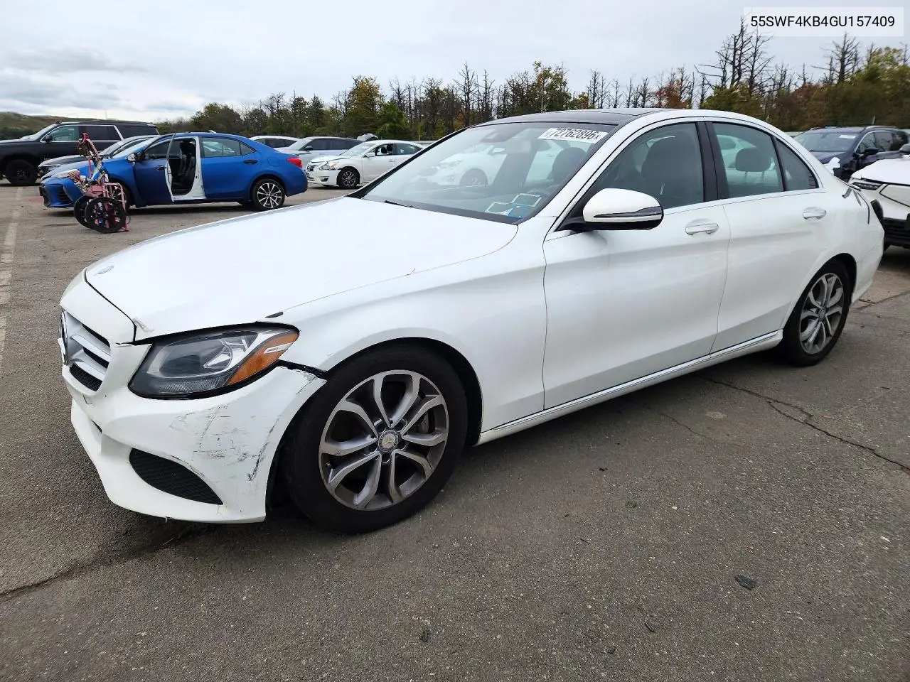 MERCEDES C-KLASSE 2016, VIN 55SWF4KB4GU157409