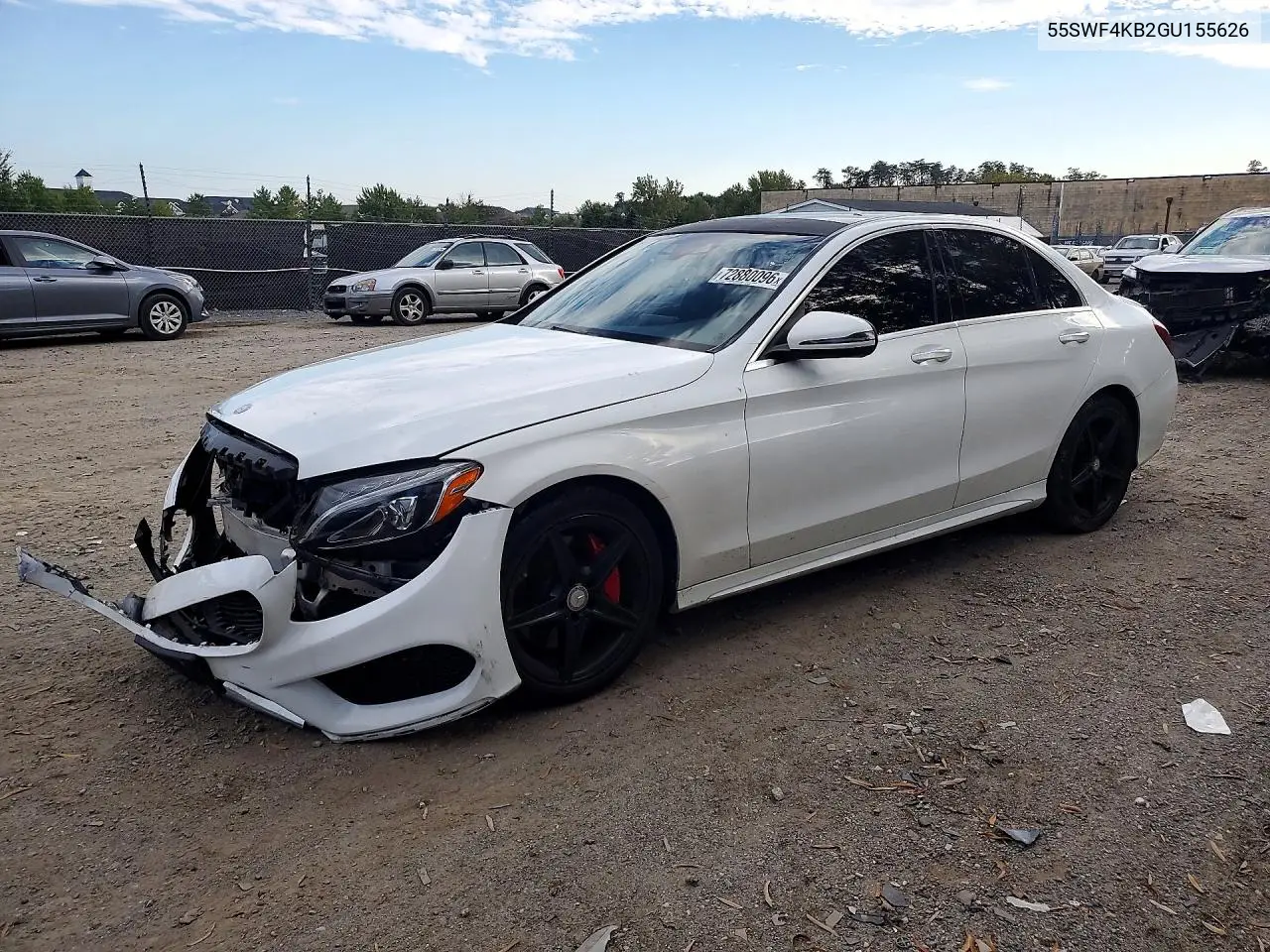 MERCEDES C-KLASSE 2016, VIN 55SWF4KB2GU155626
