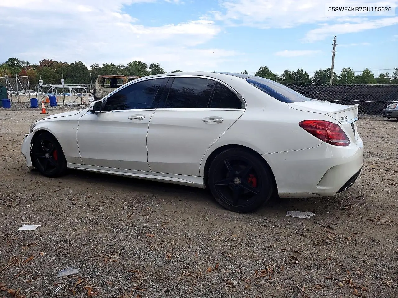 2016 MERCEDES C-KLASSE VIN 55SWF4KB2GU155626 — фото 2