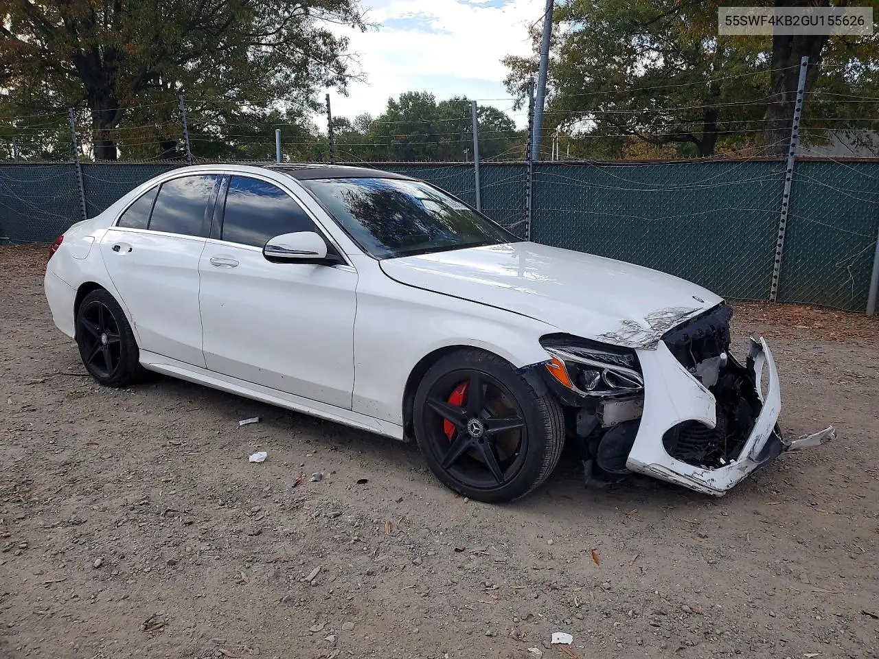 2016 MERCEDES C-KLASSE VIN 55SWF4KB2GU155626 — фото 4