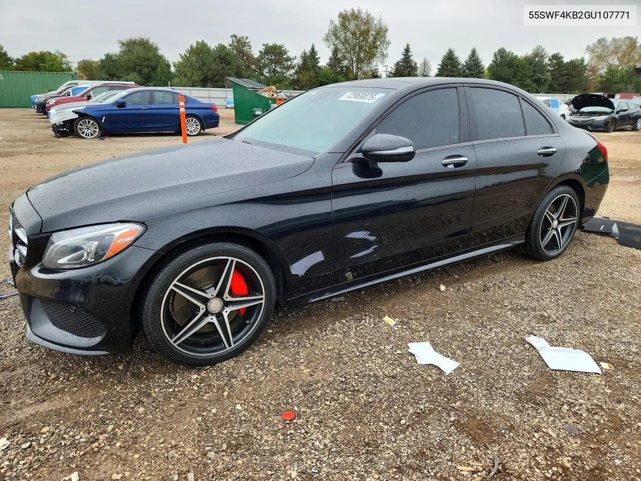 MERCEDES C-KLASSE 2016, VIN 55SWF4KB2GU107771