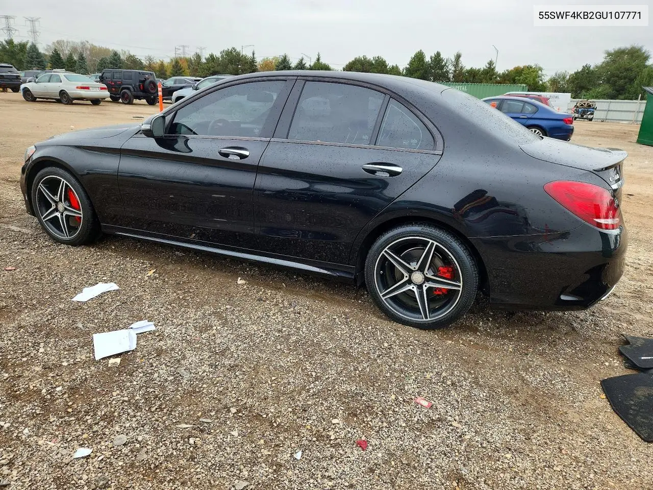 2016 MERCEDES C-KLASSE VIN 55SWF4KB2GU107771 — фото 2