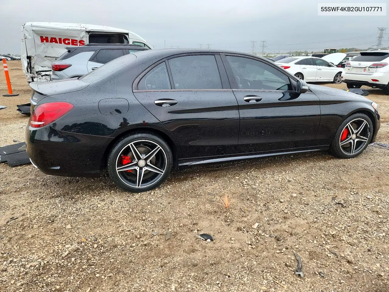 2016 MERCEDES C-KLASSE VIN 55SWF4KB2GU107771 — фото 3