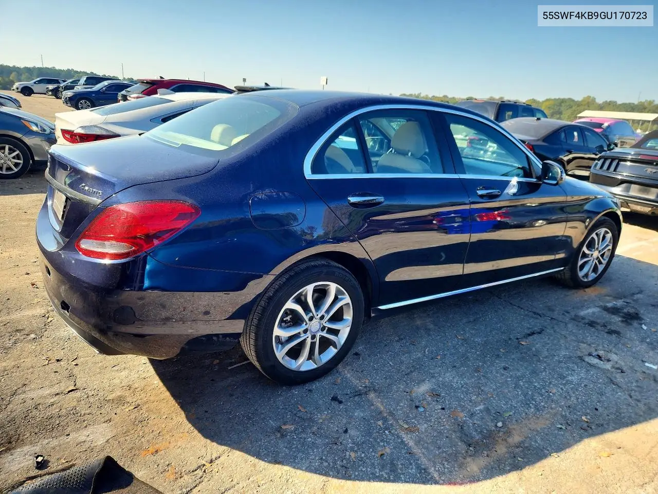 2016 MERCEDES C-KLASSE VIN 55SWF4KB9GU170723 — фото 3