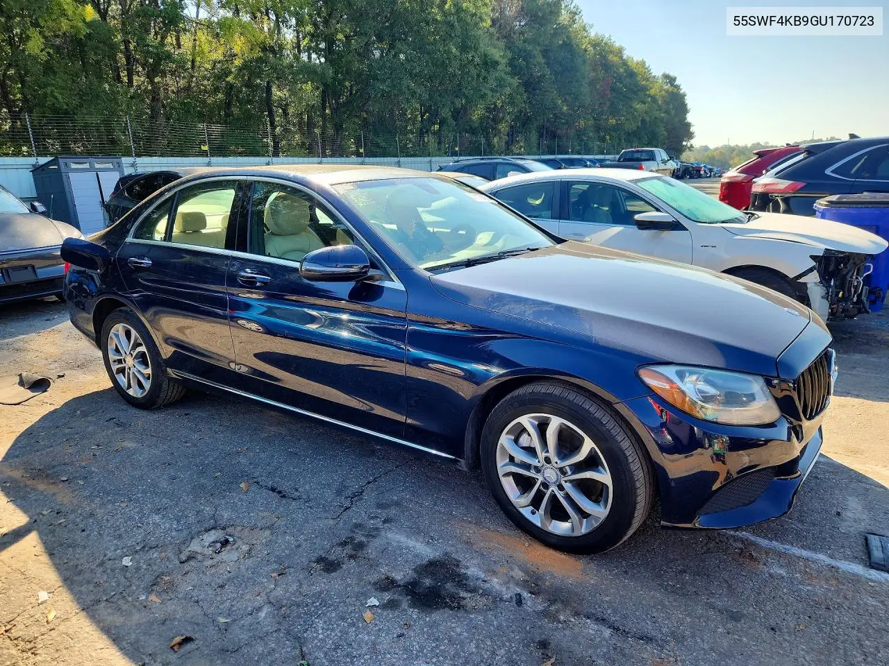 2016 MERCEDES C-KLASSE VIN 55SWF4KB9GU170723 — фото 4