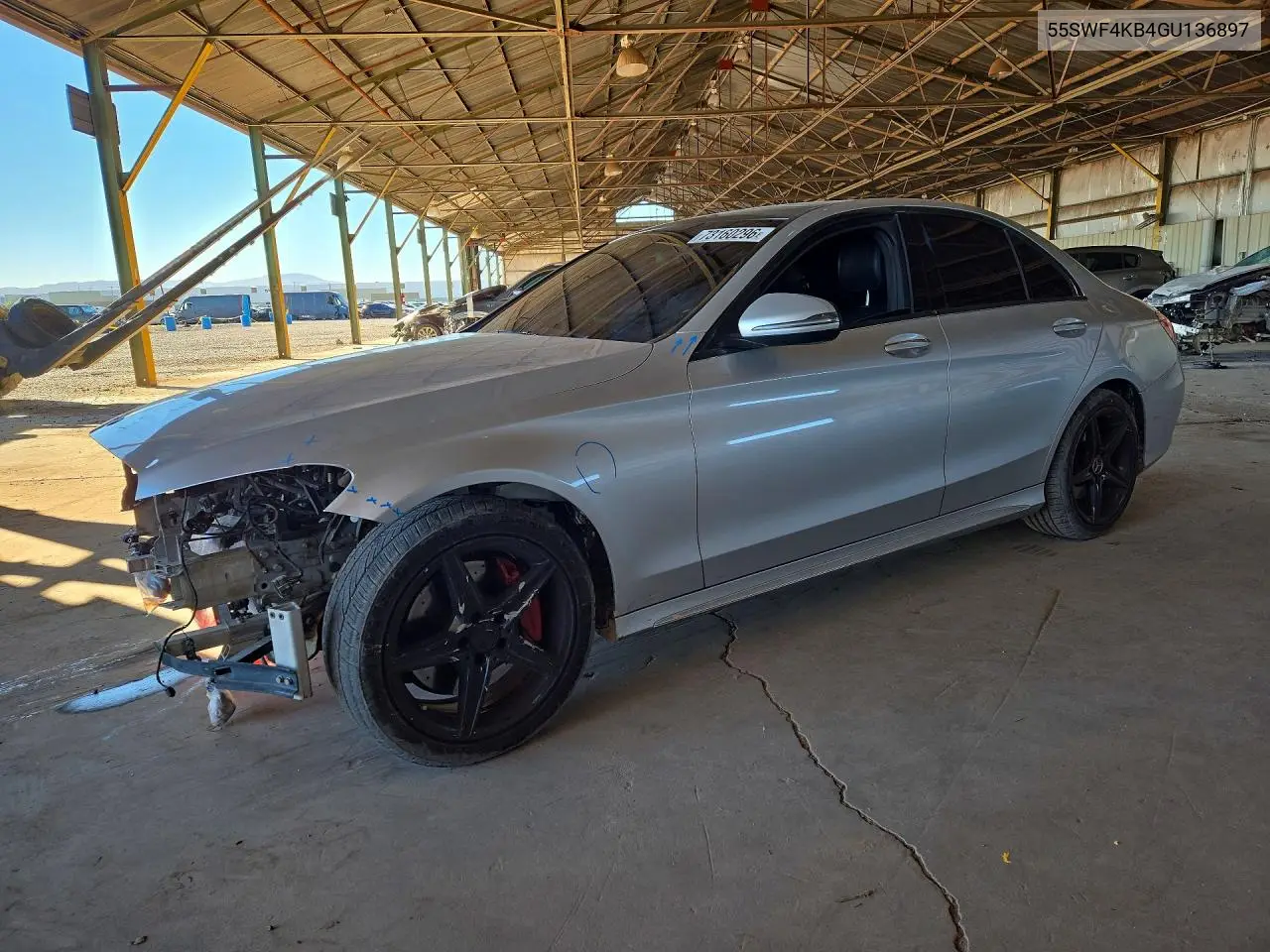 MERCEDES C-KLASSE 2016, VIN 55SWF4KB4GU136897