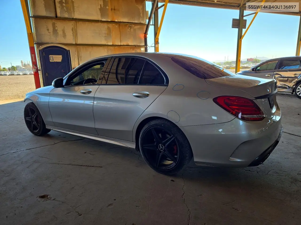 2016 MERCEDES C-KLASSE VIN 55SWF4KB4GU136897 — фото 2