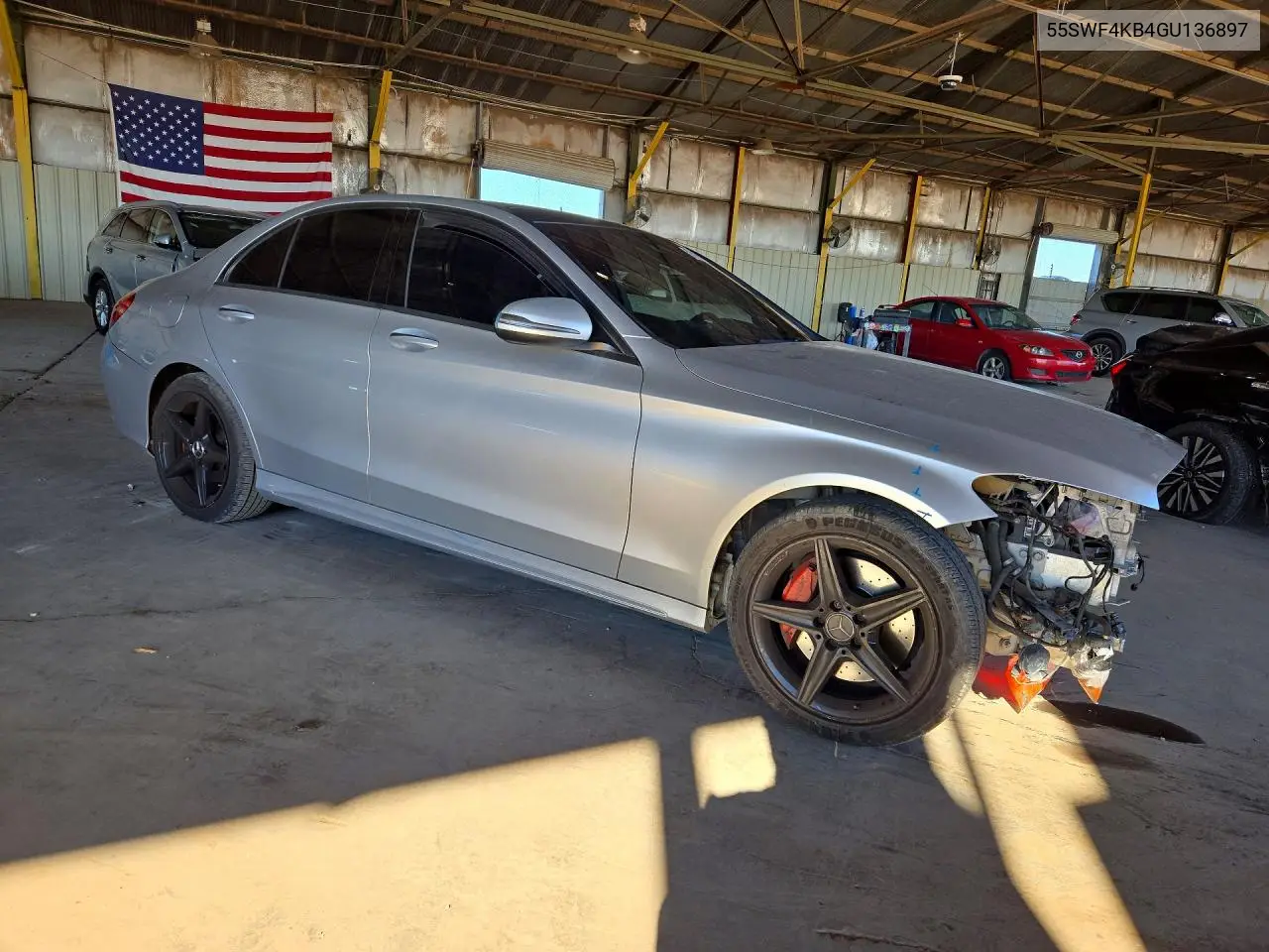 2016 MERCEDES C-KLASSE VIN 55SWF4KB4GU136897 — фото 4