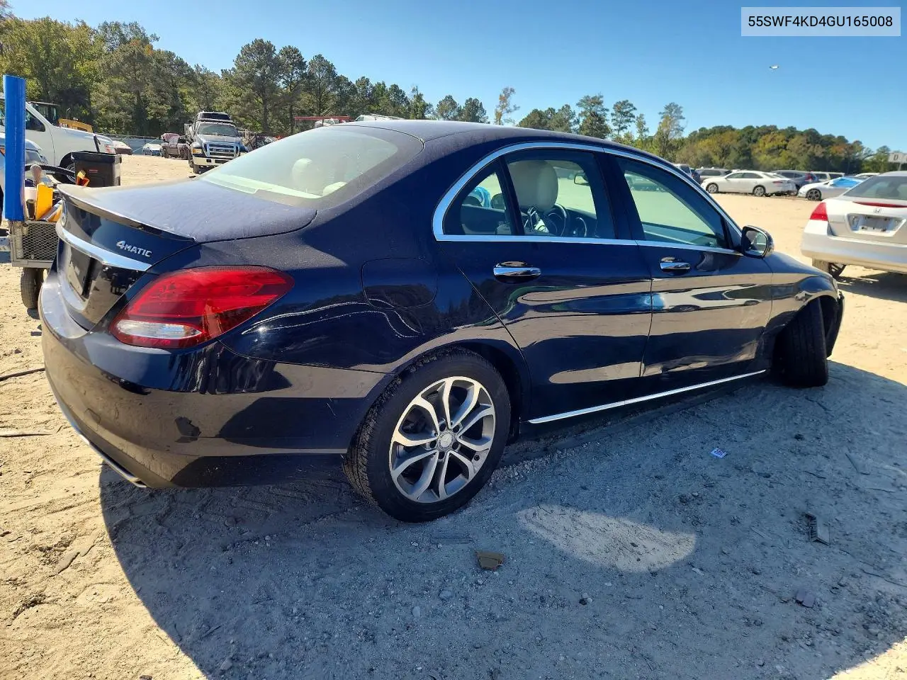 2016 MERCEDES C-KLASSE VIN 55SWF4KB4GU165008 — фото 3