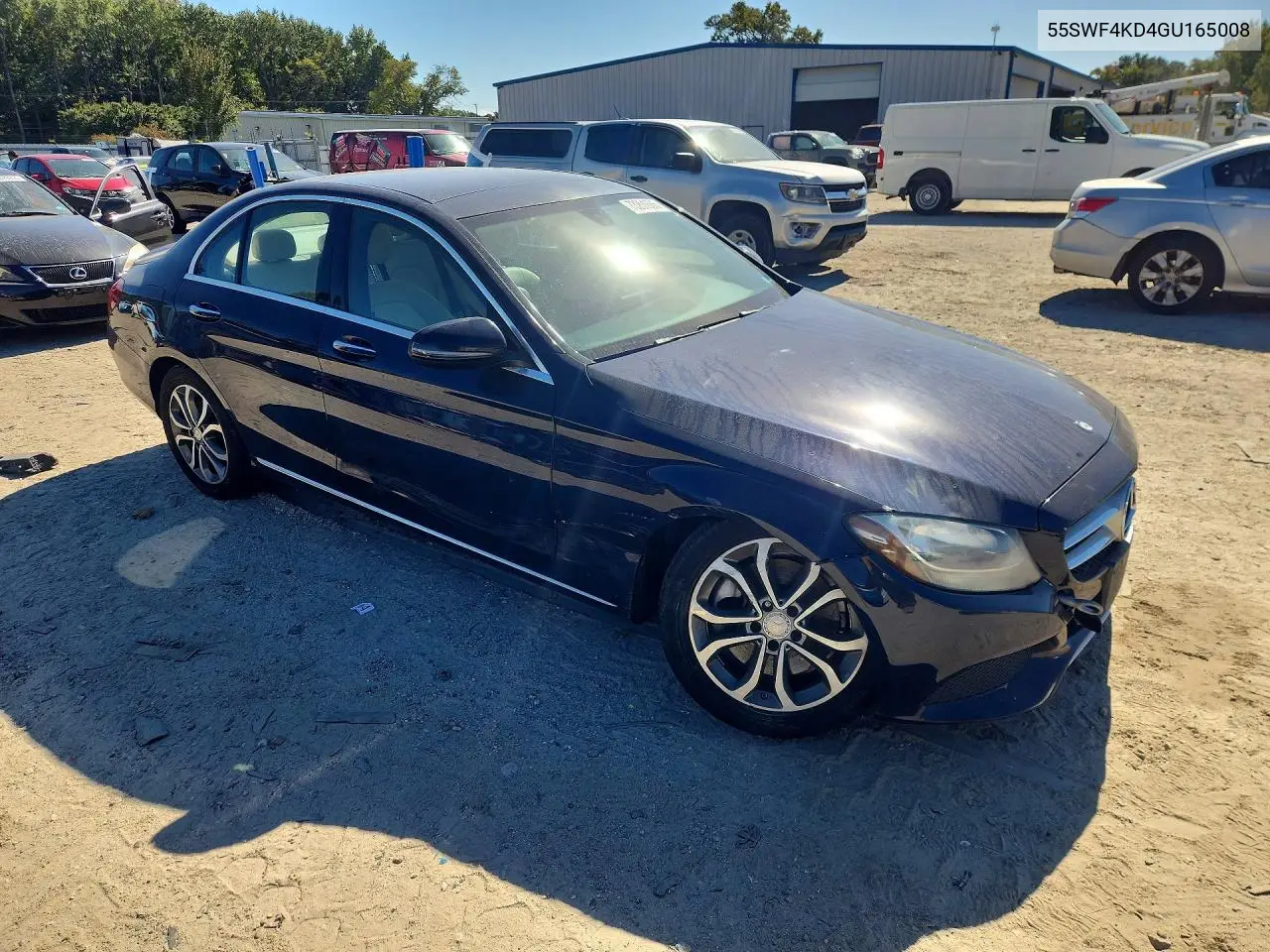2016 MERCEDES C-KLASSE VIN 55SWF4KB4GU165008 — фото 4