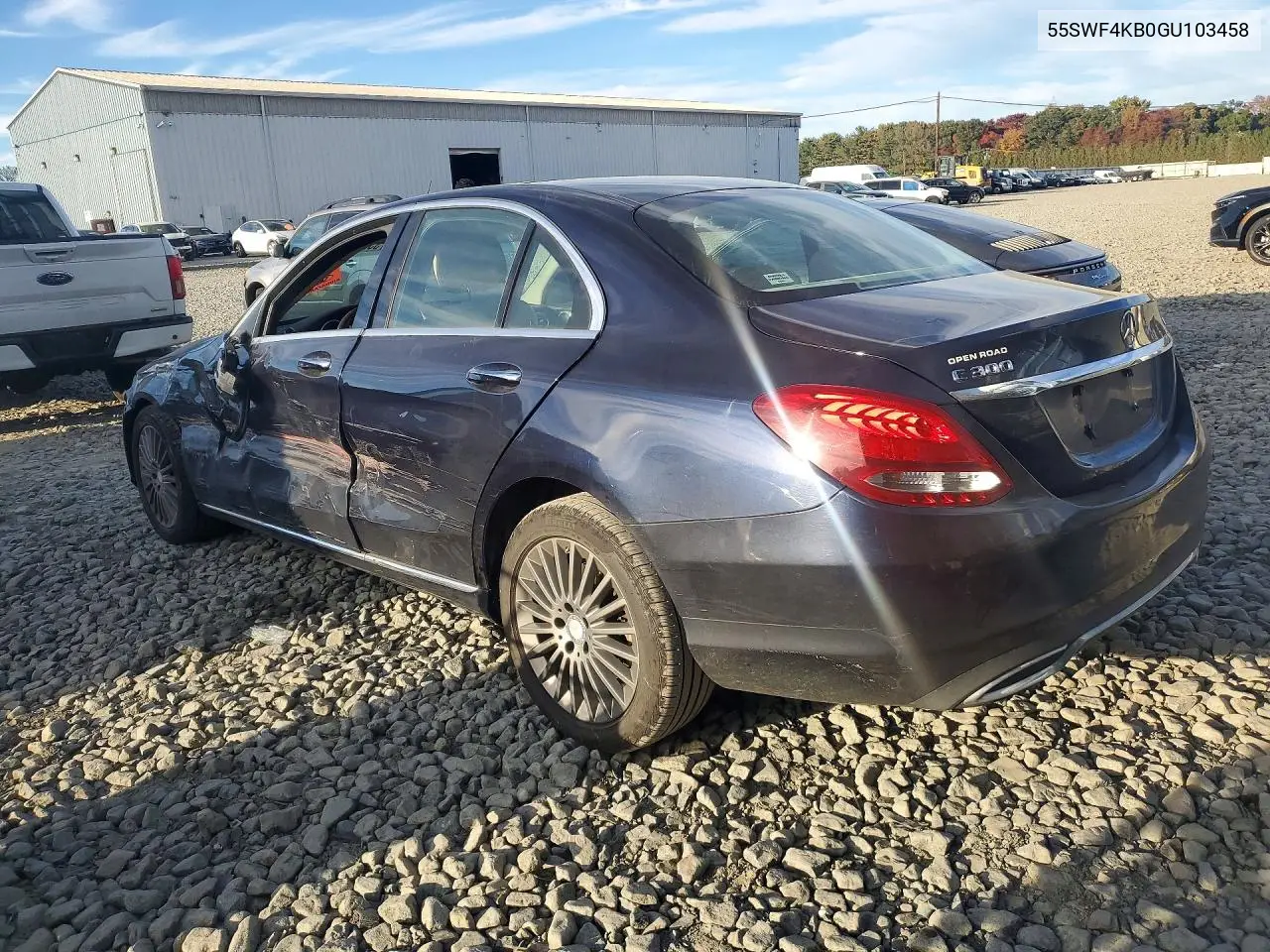 2016 MERCEDES C-KLASSE VIN 55SWF4KB0GU103458 — фото 2