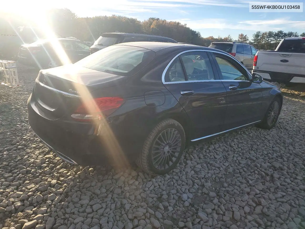 2016 MERCEDES C-KLASSE VIN 55SWF4KB0GU103458 — фото 3