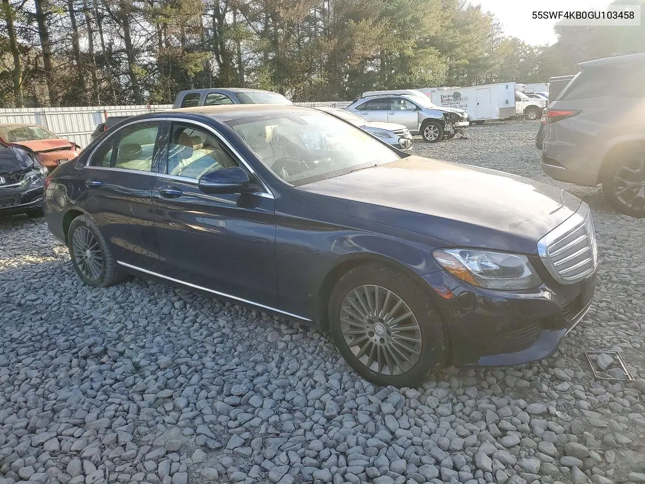 2016 MERCEDES C-KLASSE VIN 55SWF4KB0GU103458 — фото 4