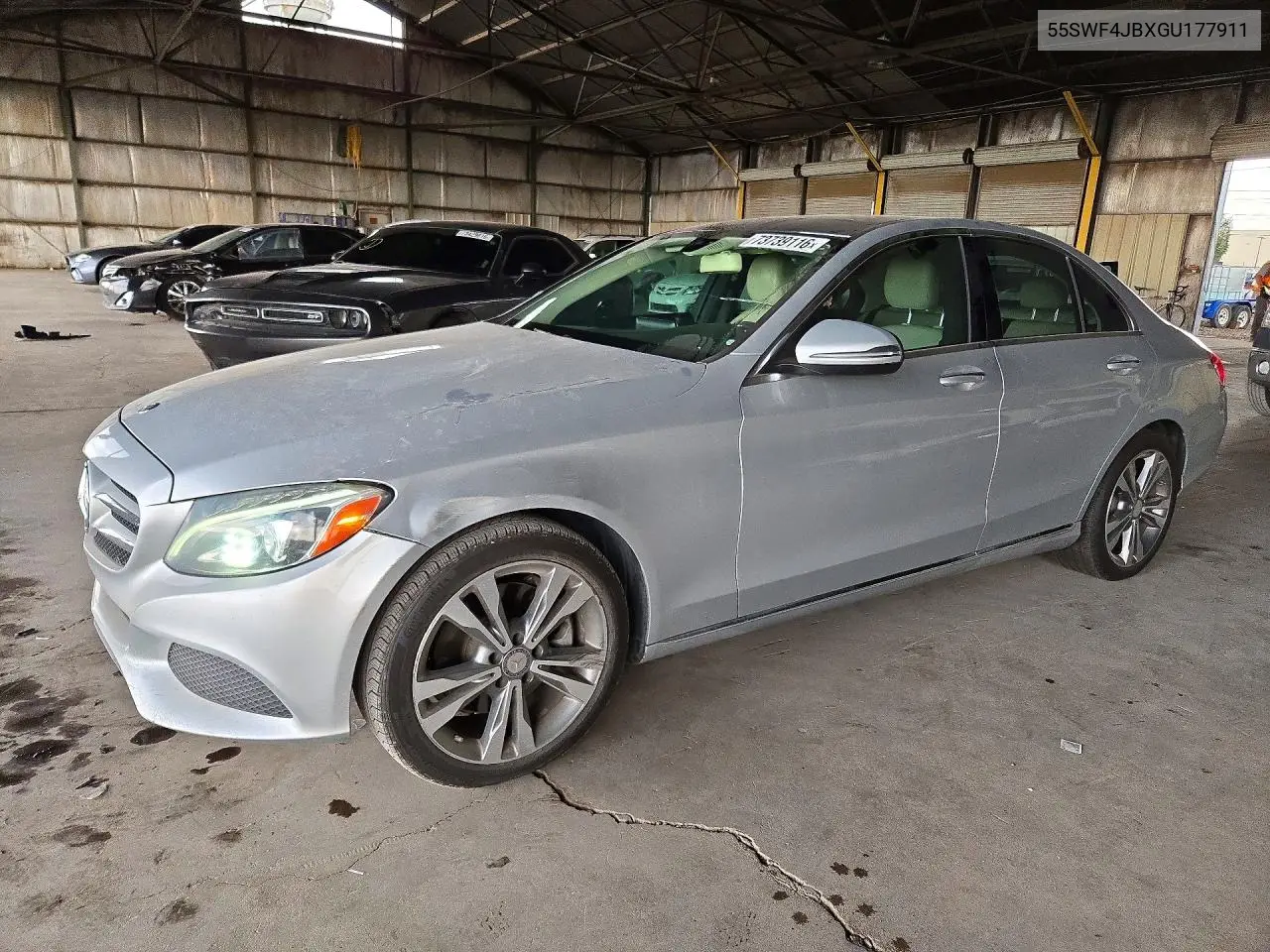MERCEDES C-KLASSE 2016, VIN 55SWF4JBXGU177911