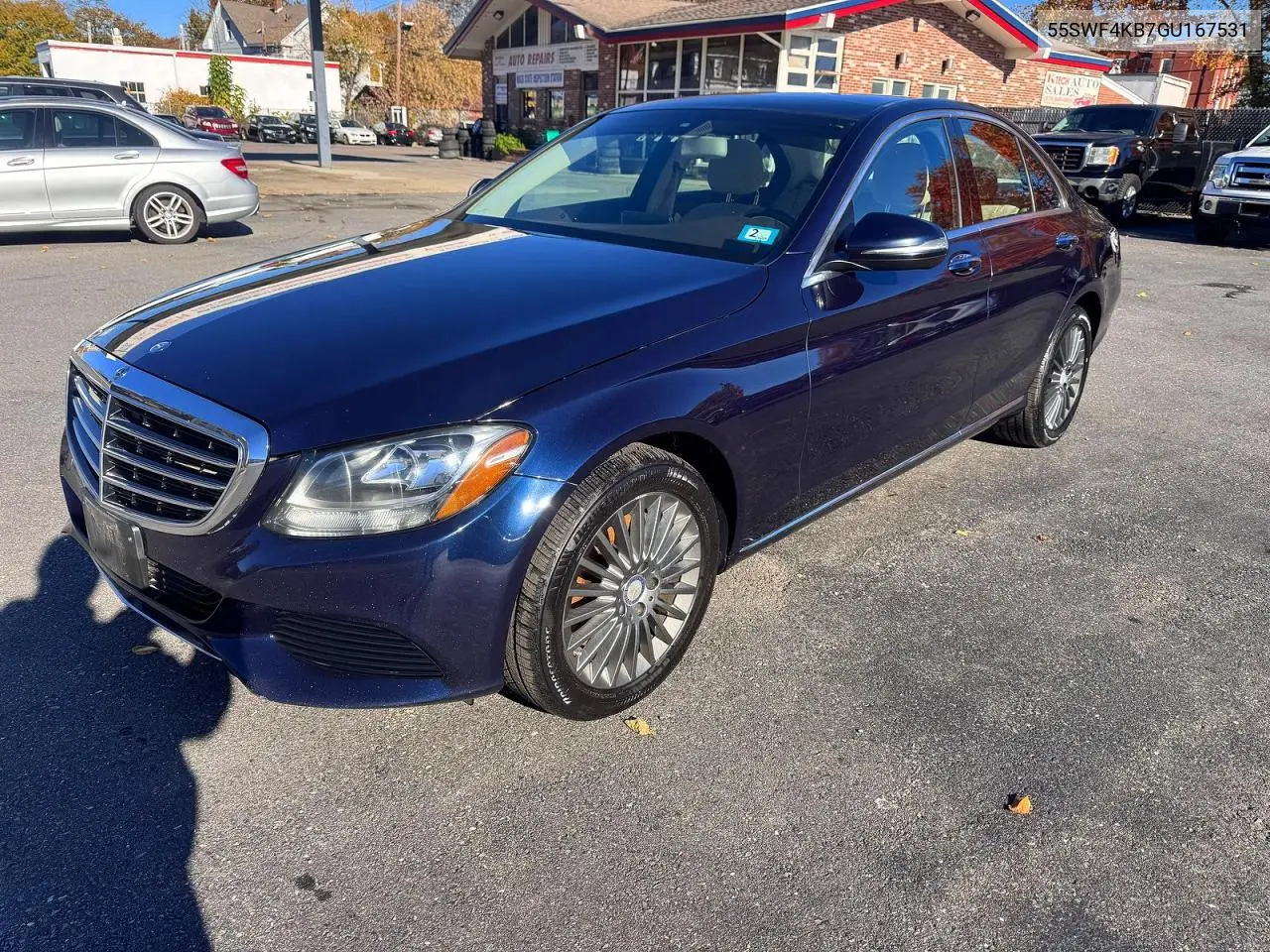 2016 MERCEDES C-KLASSE VIN 55SWF4KB7GU167531 — фото 2