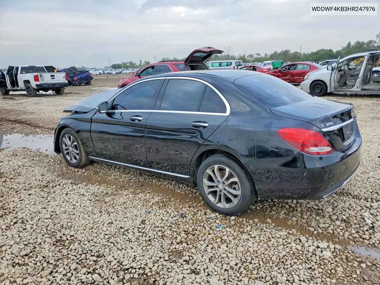 2017 MERCEDES C-KLASSE VIN WDDWF4KB3HR247976 — фото 2