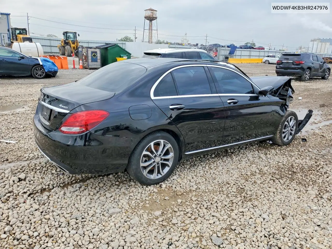 2017 MERCEDES C-KLASSE VIN WDDWF4KB3HR247976 — фото 3