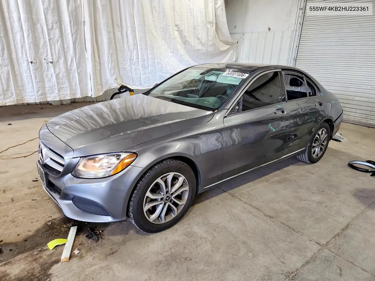 MERCEDES C-KLASSE 2017, VIN 55SWF4KB2HU223361