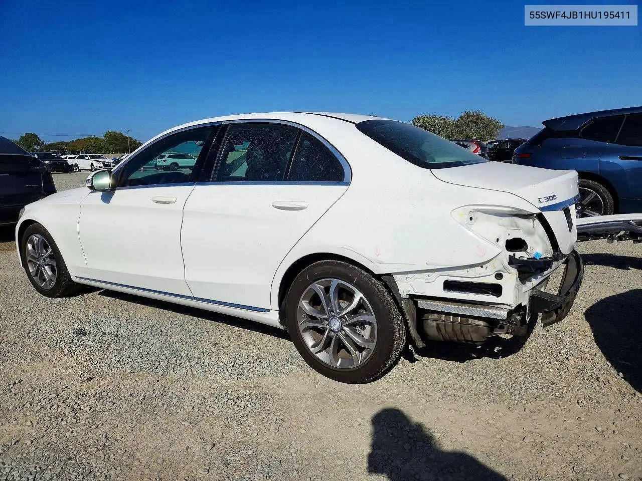 2017 MERCEDES C-KLASSE VIN 55SWF4JB1HU195411 — фото 2