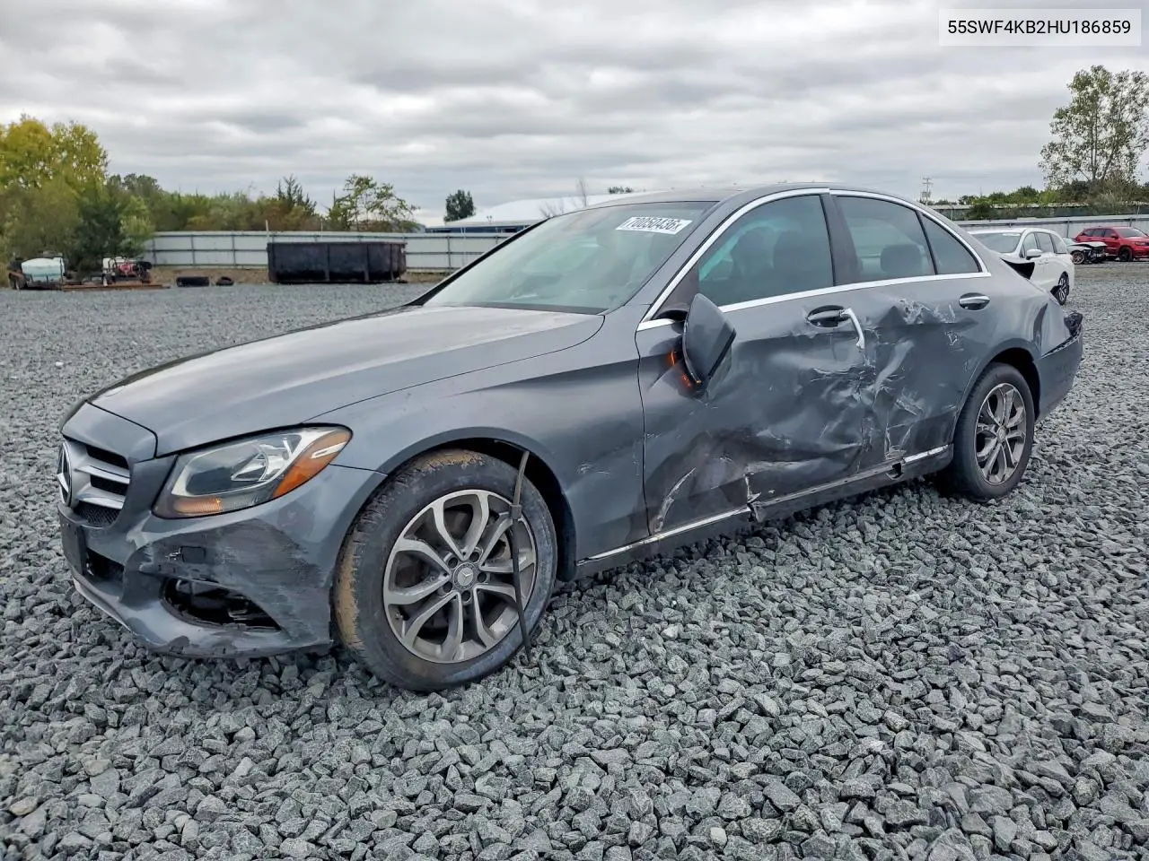 MERCEDES C-KLASSE 2017, VIN 55SWF4KB2HU186859