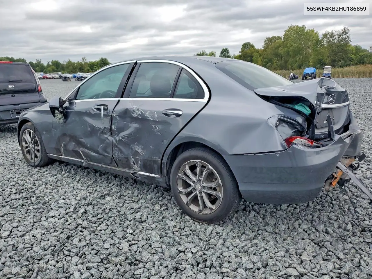 2017 MERCEDES C-KLASSE VIN 55SWF4KB2HU186859 — фото 2