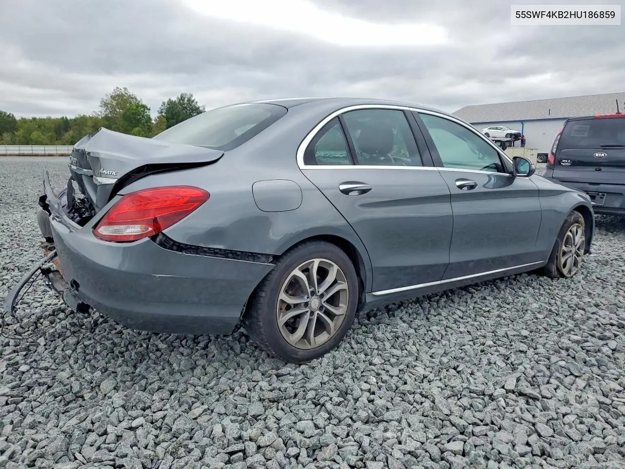 2017 MERCEDES C-KLASSE VIN 55SWF4KB2HU186859 — фото 3
