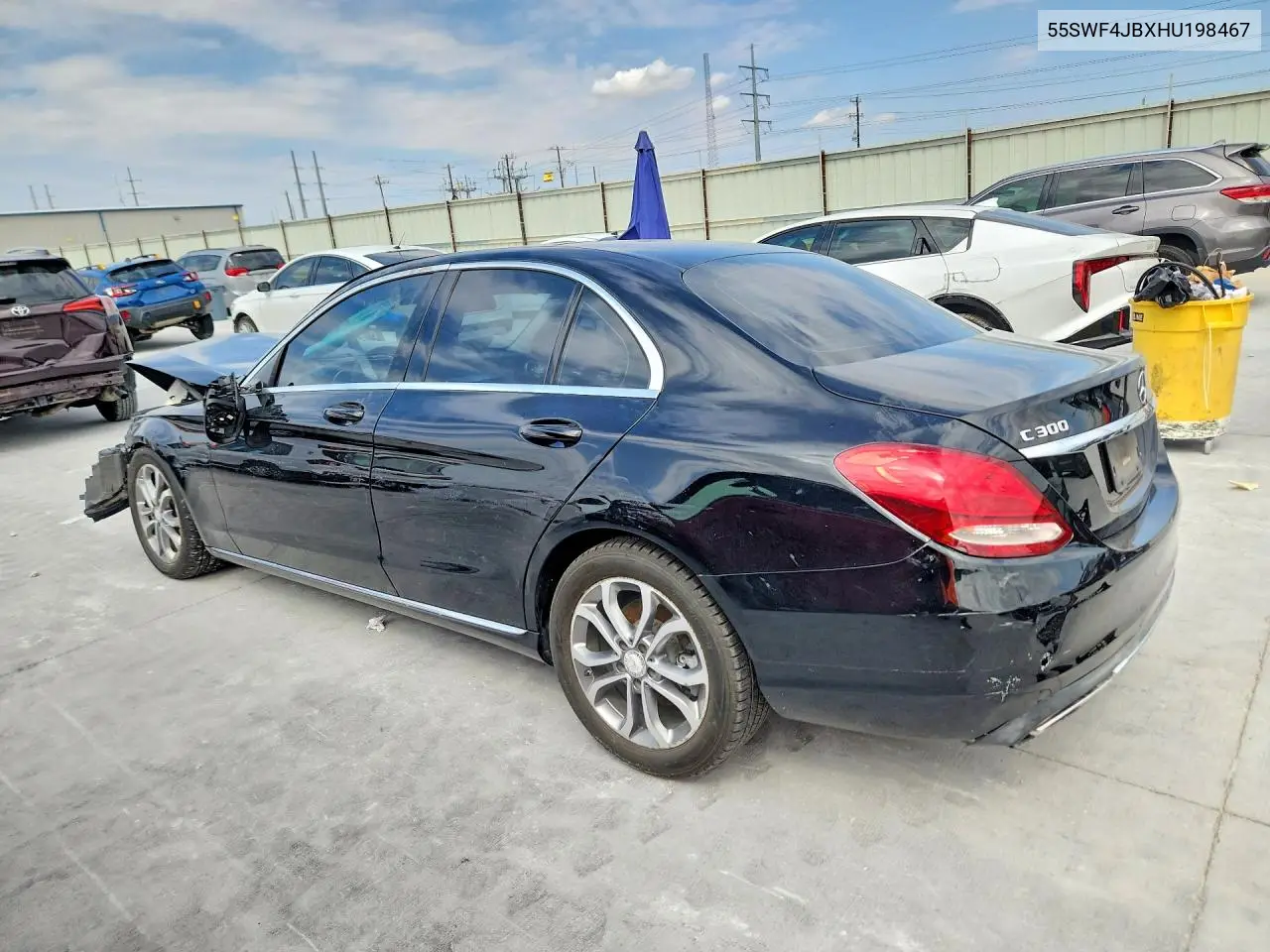 2017 MERCEDES C-KLASSE VIN 55SWF4JBXHU198467 — фото 2