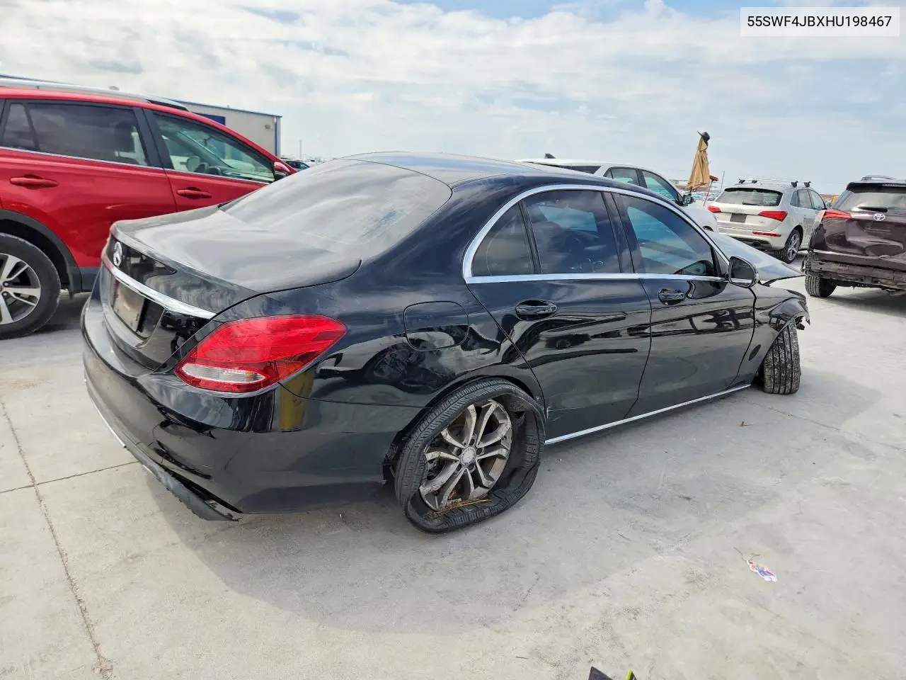 2017 MERCEDES C-KLASSE VIN 55SWF4JBXHU198467 — фото 3