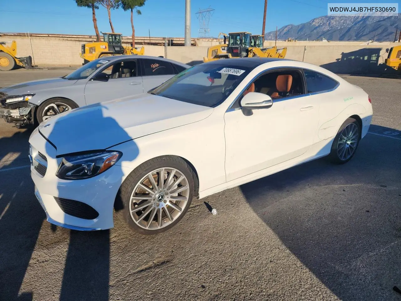 MERCEDES C-KLASSE 2017, VIN WDDWJ4JB7HF530690