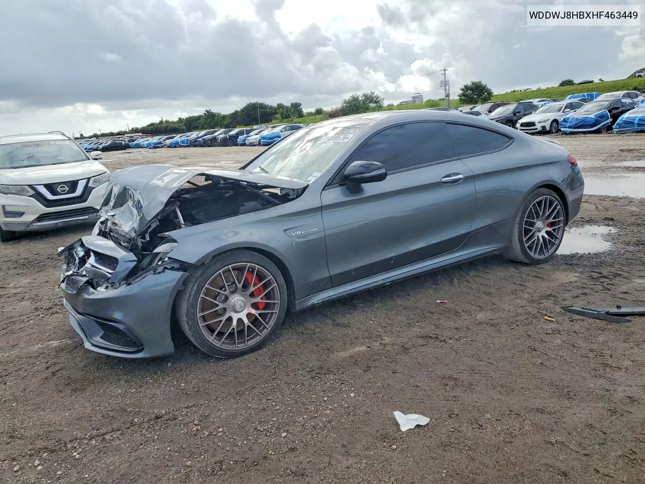 MERCEDES C-KLASSE 2017, VIN WDDWJ8HBXHF463449