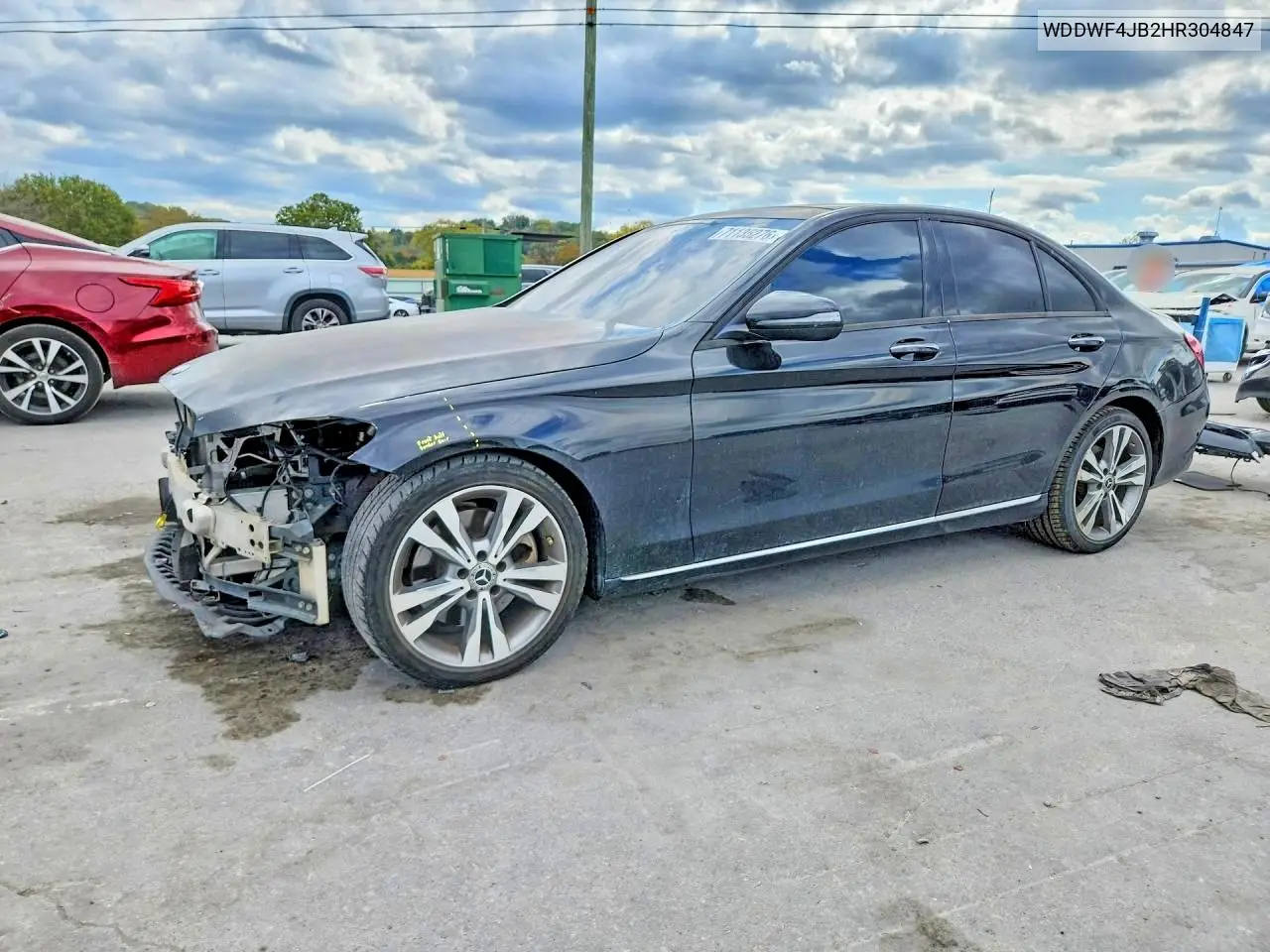 MERCEDES C-KLASSE 2017, VIN WDDWF4JB2HR304847