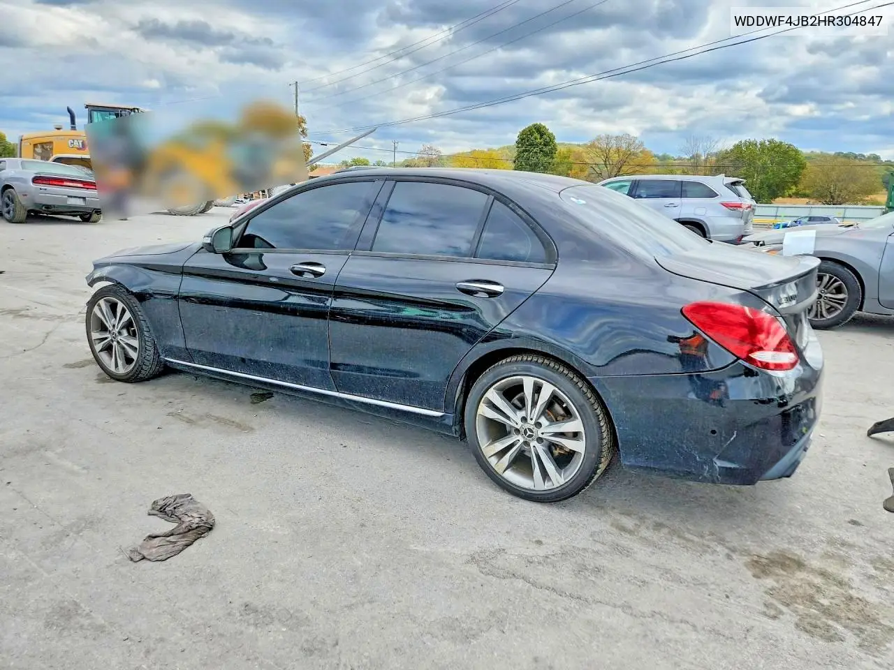 2017 MERCEDES C-KLASSE VIN WDDWF4JB2HR304847 — фото 2