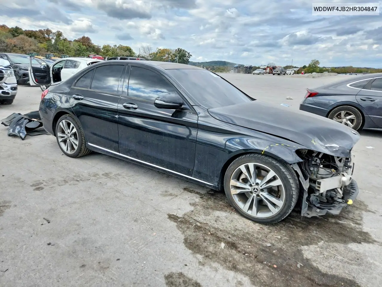 2017 MERCEDES C-KLASSE VIN WDDWF4JB2HR304847 — фото 4