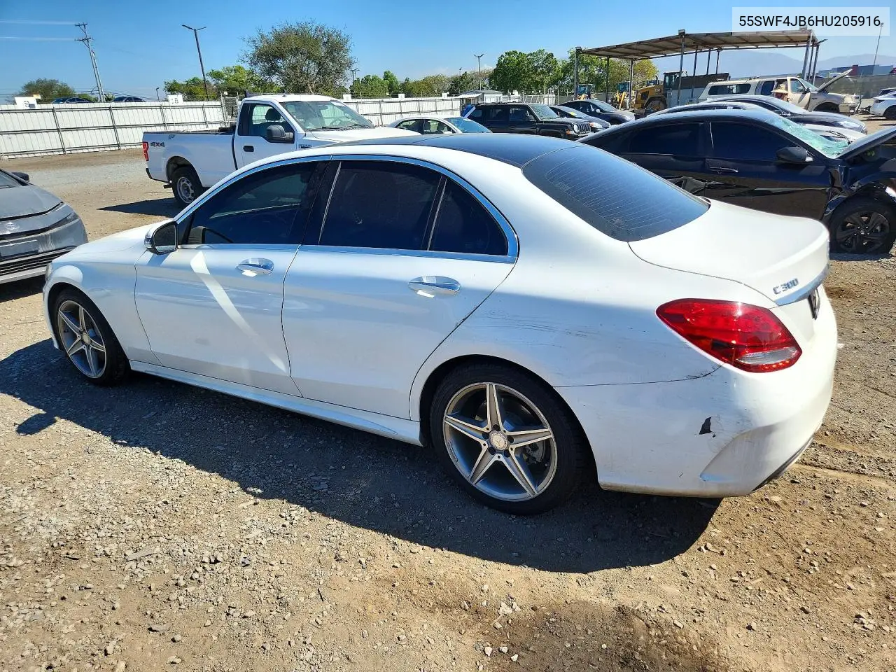 2017 MERCEDES C-KLASSE VIN 55SWF4JB6HU205916 — фото 2
